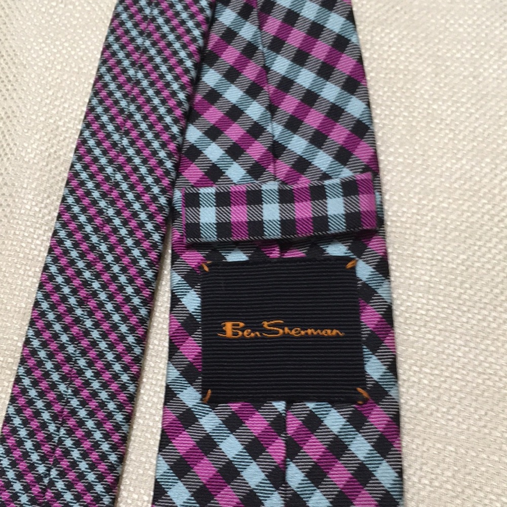 ๐2/$25 ๐ Two Ben Sherman Silk Ties Multi - Picture 8 of 11